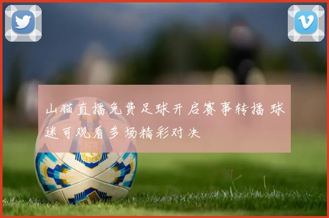 山猫直播免费足球开启赛事转播 球迷可观看多场精彩对决